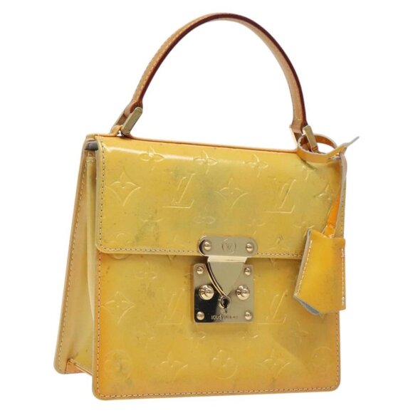 Louis Vuitton Handbags - LOUIS VUITTON Monogram Vernis Spring Street Hand Bag Gris M91029 LV Auth ep8537